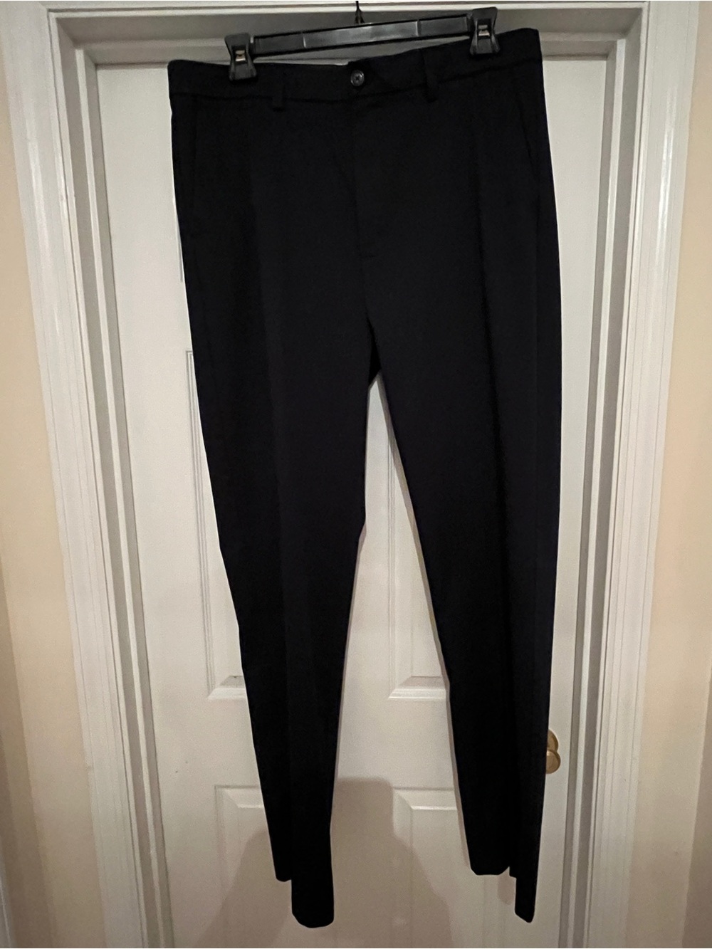 Men's Navy Dress Pants - Classic Tailored Fit 36” Inseam Tall